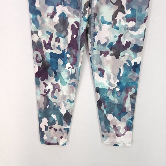 Spanx Legging Womens Small  7/8 Booty Boost Painted Camo Pink Active Yoga Pants - Picture 6 of 16
